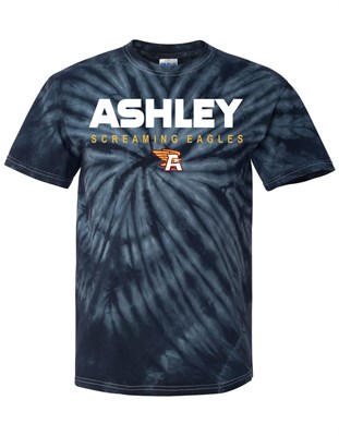 Ashley High School Black Tie Dye T-Shirt - Orders due Friday, September 15, 2023